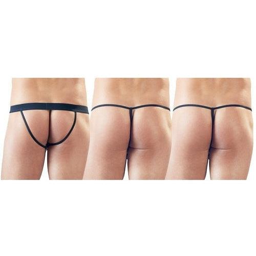 3-Piece Wetlook Thong Set