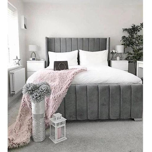 5FT - KINGSIZE - Panel wing bed with mattress*