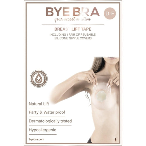 Bye Bra - Breast Lift & Fabric Nipple Covers D-F 1 Pair