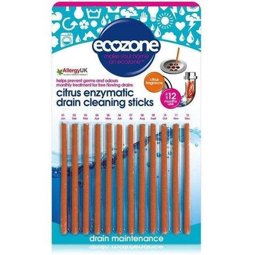 Enzymatic Drain Cleaning Sticks - Citrus 12 Sticks