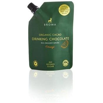 Org Cacao Drinking Chocolate Pouch - Orange Natural vegan - 250ml
