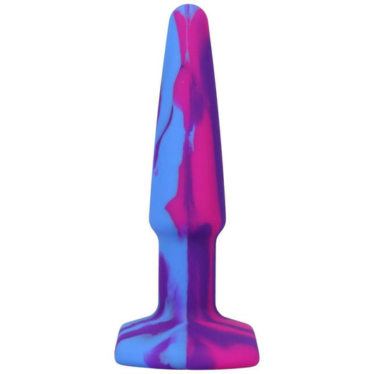 A-Play - Groovy - Silicone Anal Plug - 4 inch Berry multi-coloured