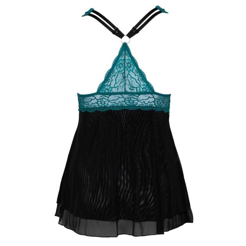 Babydoll Petrol - Black & Green Blue