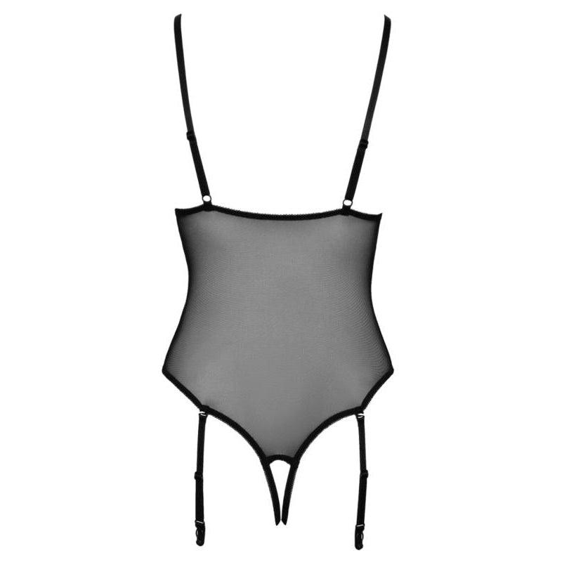 Crotchless Bodysuit - Black