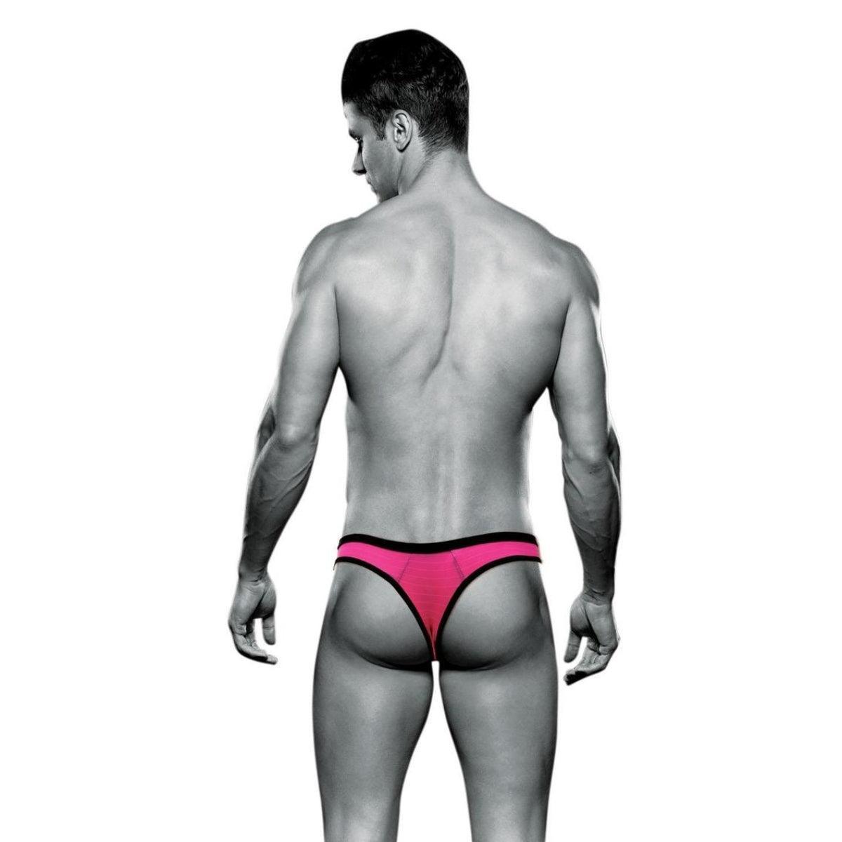 ENVY BAD BOY THONG - PINK - L/XL