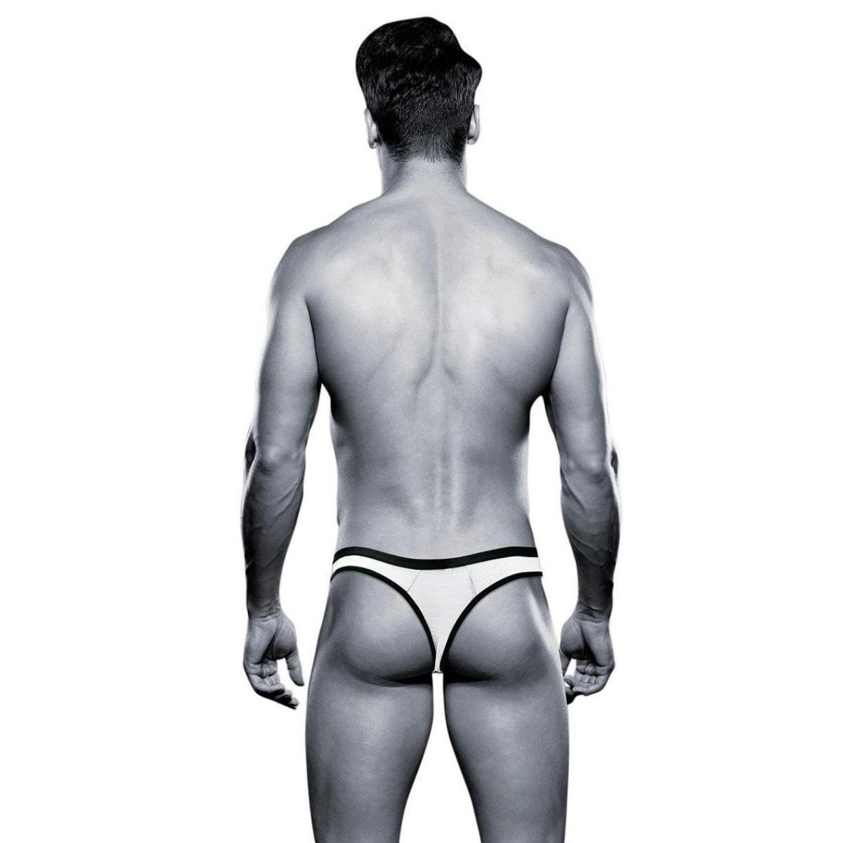 ENVY BAD BOY THONG - WHITE - M/L