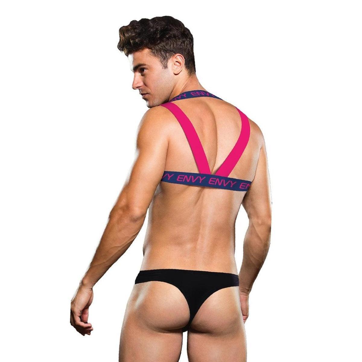 ENVY LOGO HARNESS - BLUE/PINK - M/L