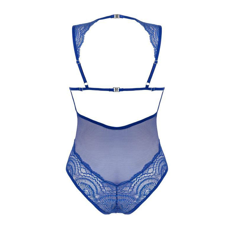 Giselia Lace Bodysuit- Blue
