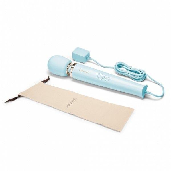 Le Wand Powerful Plug In Vibrating Massager Light Blue