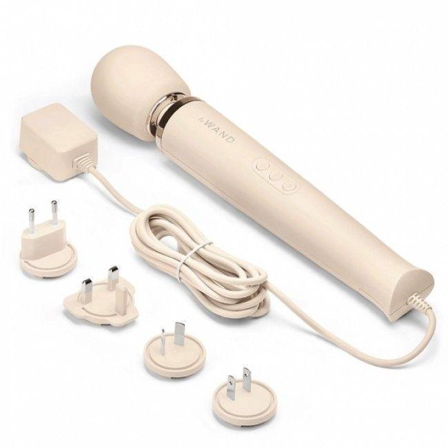 Le Wand Powerful Plug In Vibrating Massager White