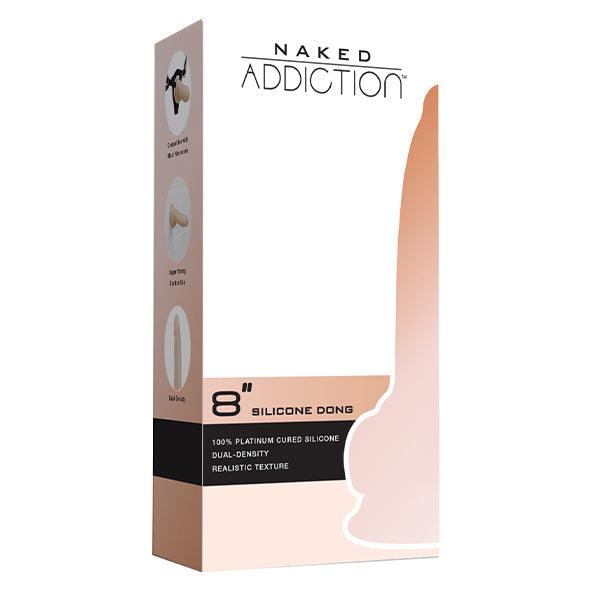 Naked Addiction - Dual Density Dong 8 Inch Vanilla