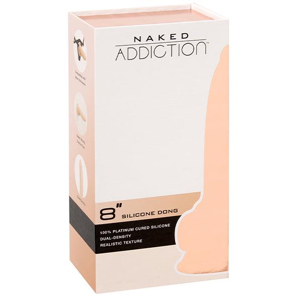 Naked Addiction - Dual Density Dong 8 Inch Vanilla