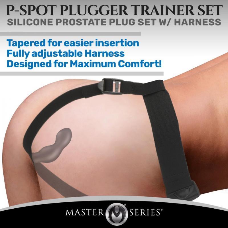 P-Spot Plugger Prostate Plug Set with Harness