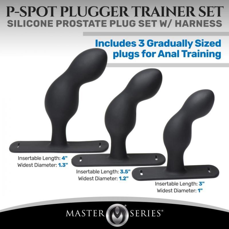 P-Spot Plugger Prostate Plug Set with Harness