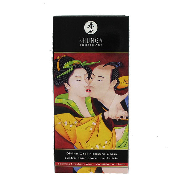 Shunga - Divine Oral Pleasure Gloss Sparkling Strawberry Win - FeelGoodStore UK