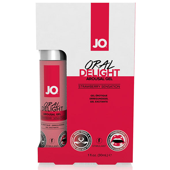 System JO - Oral Delight Arousal Gel Strawberry Sensation 30 - FeelGoodStore UK