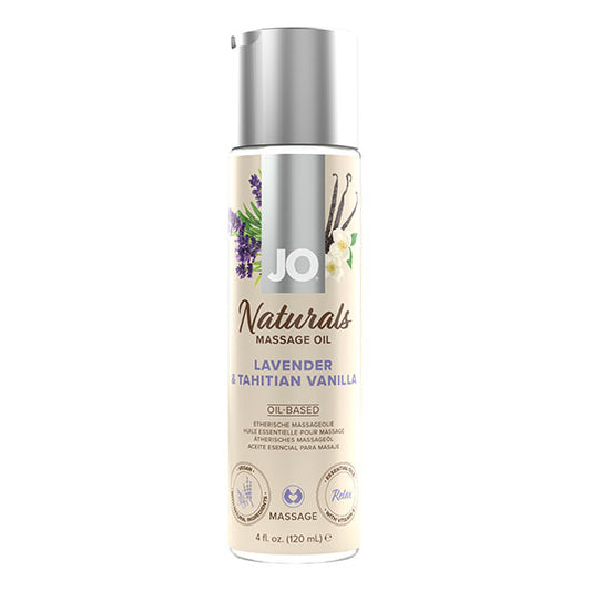 System JO - Naturals Massage Oil Lavender & Tahitian Vanilla - FeelGoodStore UK