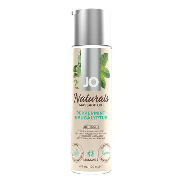 System JO - Naturals Massage Oil Peppermint & Eucalyptus 120 - FeelGoodStore UK