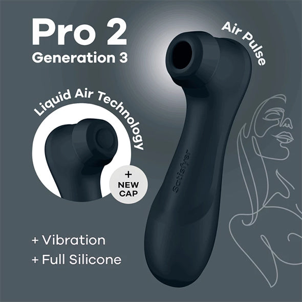 Satisfyer - Pro 2 Generation 3 Black - FeelGoodStore UK