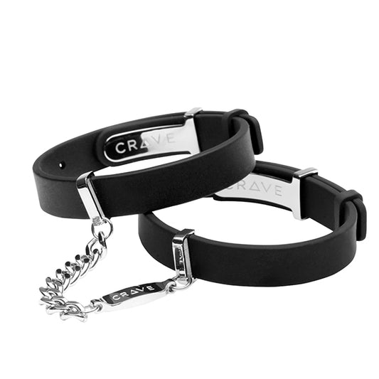 Crave - ID Cuffs Black/Silver - FeelGoodStore UK