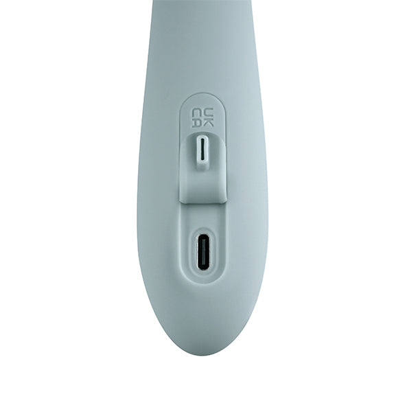 Svakom - Chika App-Controlled Warming G-spot and Clitoris Vibrator Turquoise Grey - FeelGoodStore UK
