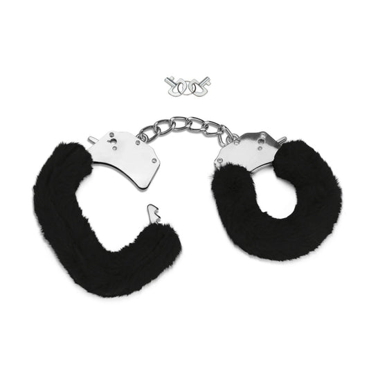Me You Us Furry Handcuffs Black
