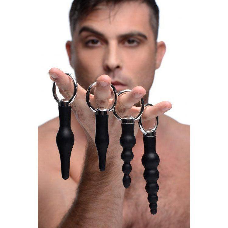 4 Piece Anal Rimmer Ringed Silicone Kit