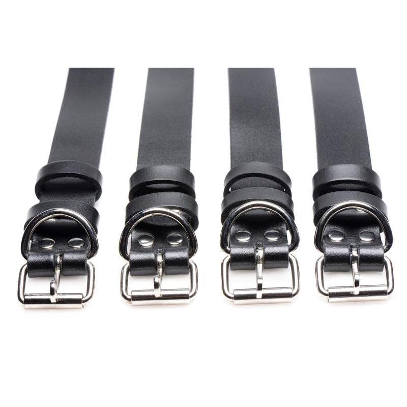 4-Piece Leather Bondage Harness Set