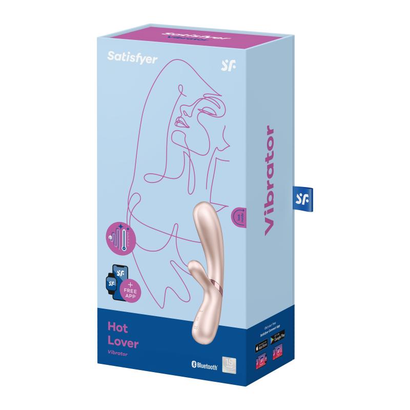 Satisfyer Hot Lover Connect App - Silver Champagne