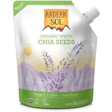 Andean Sol Organic White Chia Seeds 350g