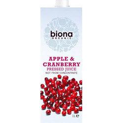 Apple & Cranberry Juice Organic 1000ml