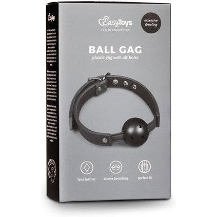 Ball Gag With PVC Ball - Black