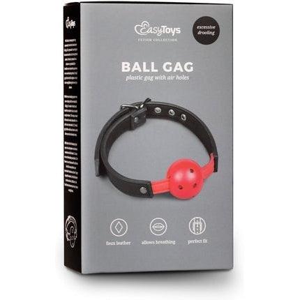 Ball Gag With PVC Ball - Red