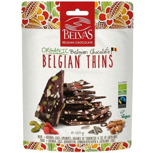 Belgian Thins Dark Goji Quinoa 120g