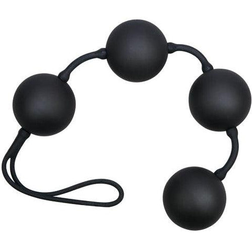 Black love string with 4 balls