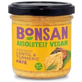 Bonsan Organic Vegan Lentil & Turmeric Pate 140g