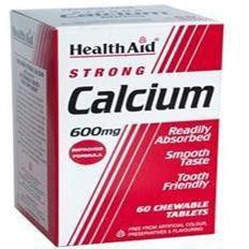 Calcium 600mg - Chewable - 60 Tablets