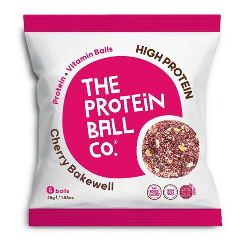 Cherry Bakewell Protein + Vitamin Balls 45g