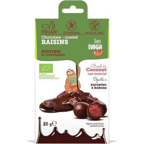 Chocolate Coated Raisins - Organic & Vegan 50g