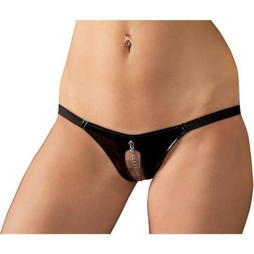 Crotchless String With Chain