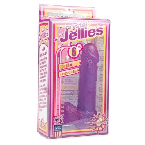 Crystal Jellies - 6 Inch Ballsy Cock With Suction Cup