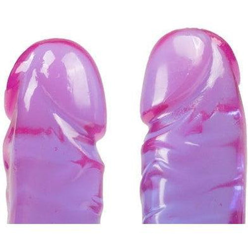 Crystal Jellies Double Dildo - Purple