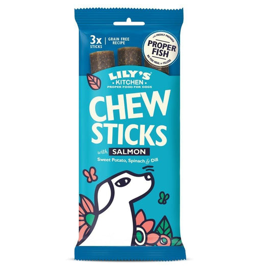 Dog Chew Sticks with Salmon Sweet Potato Spinach & Dill 120g