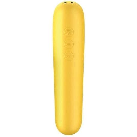 Dual Love Air Sucking vibrator - Yellow