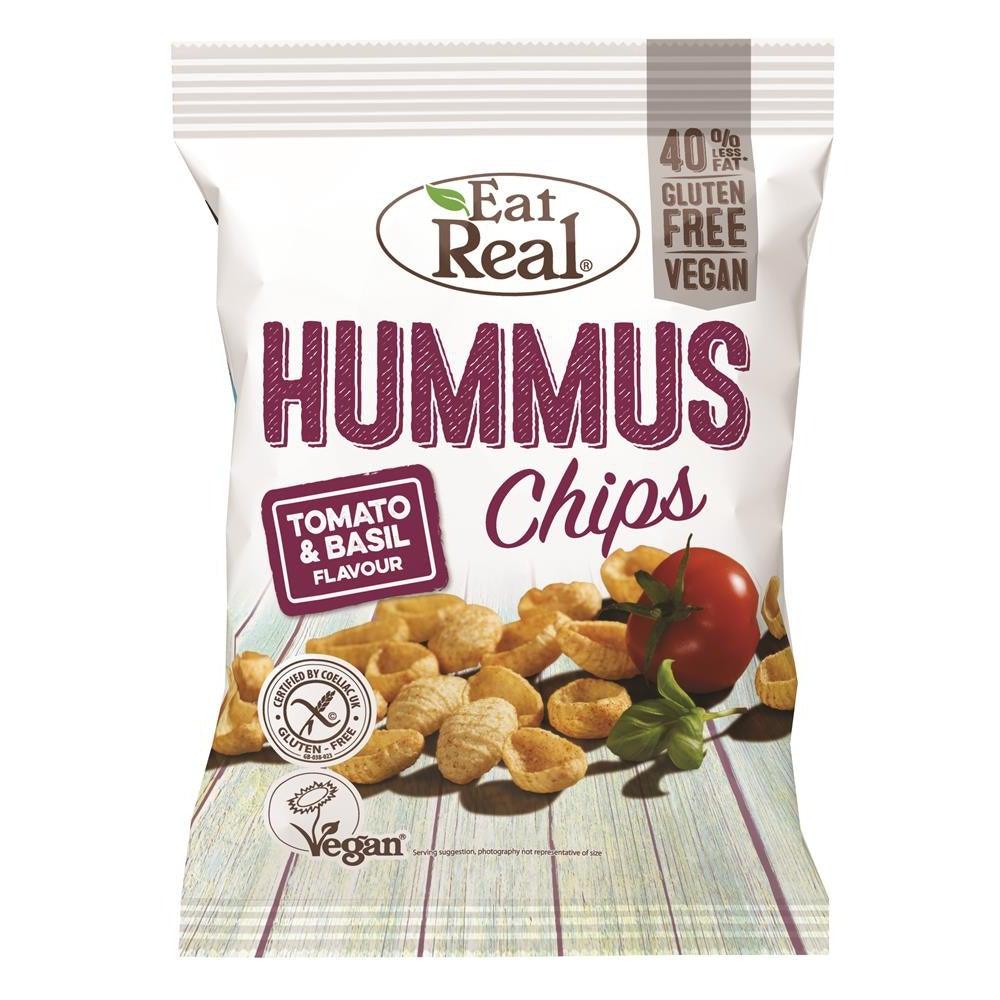 Eat Real Hummus Tomato Basil Chips 25g