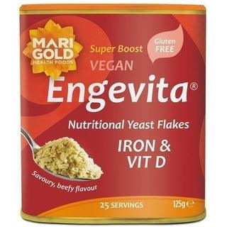 Engevita Iron & Vit D Nutritional Yeast Flakes Red 125g