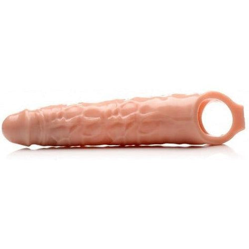Extender Penis Sleeve With Nubs - Light Skin