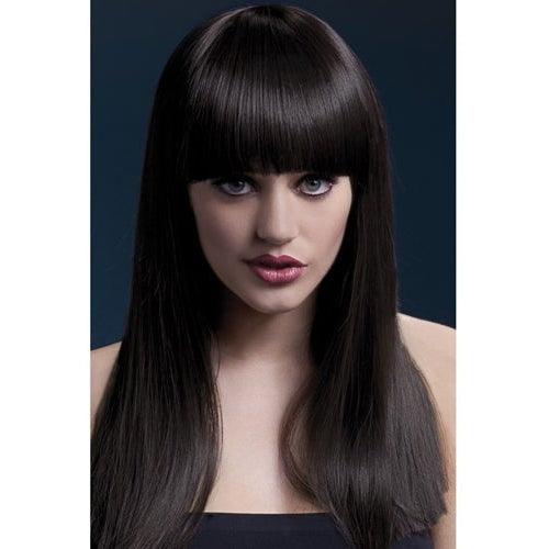 Fever Brown Long Wig With Fringe