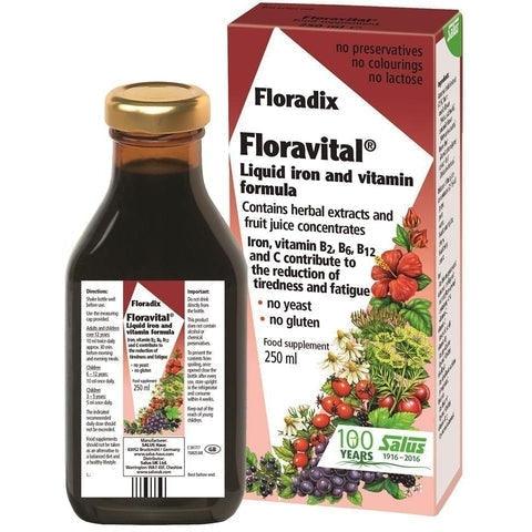 Floravital Yeast & gluten free liquid iron formula 250ml