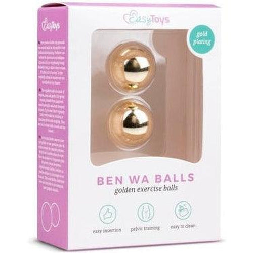 Gold ben wa balls - 22mm